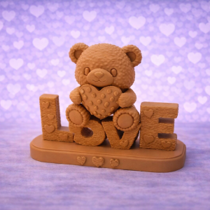 ديكور LOVE مع دبدوب – هدية رومانسية لطيفة